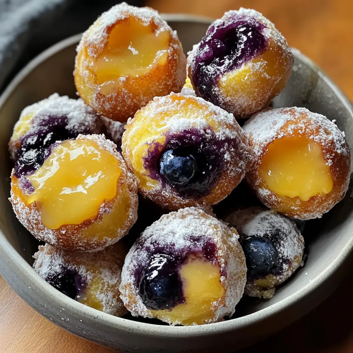 Delicious Blueberry Lemon Curd Donut Holes Recipe to Try