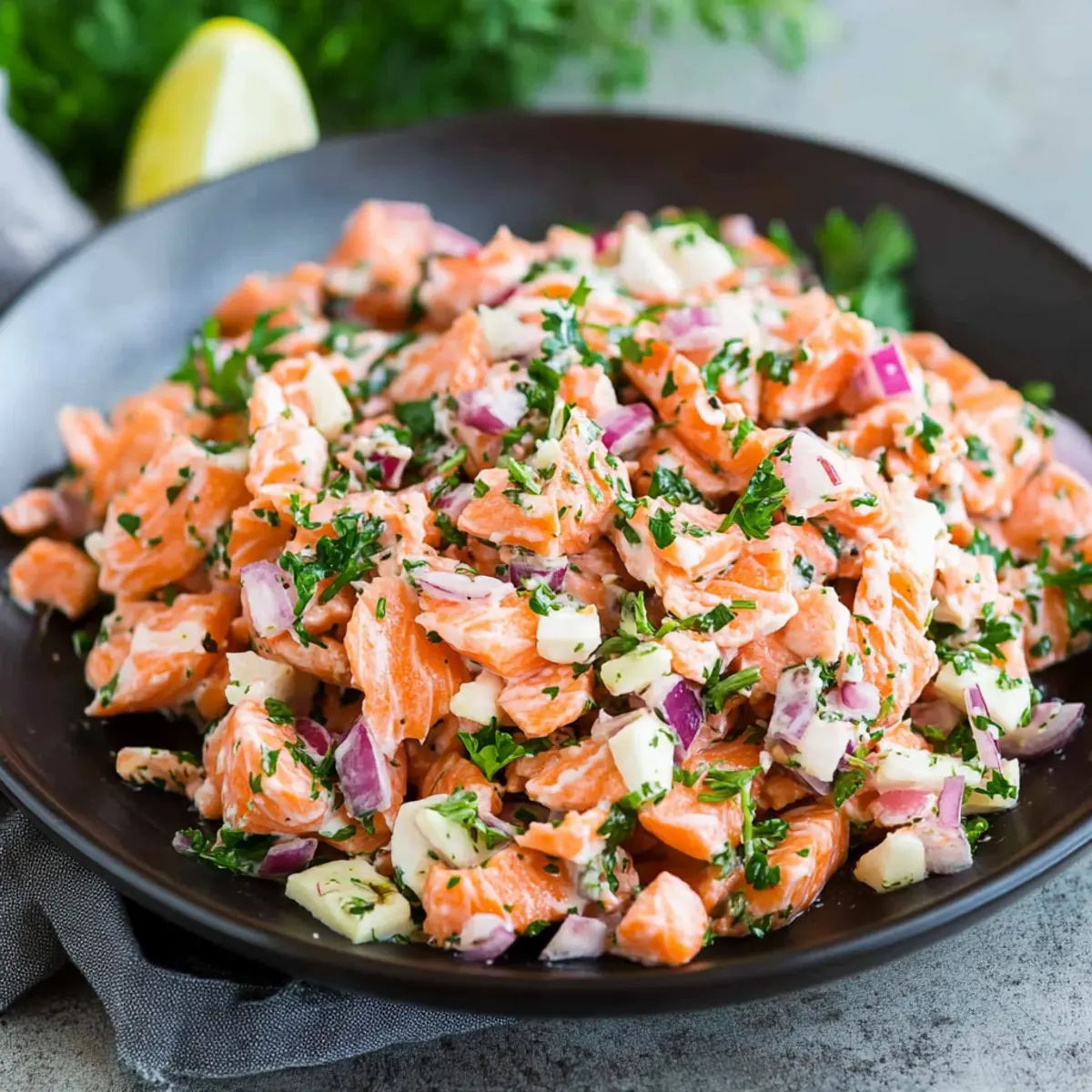 Delicious Fresh Salmon Salad Recipe Ready in Just 15 Minutes