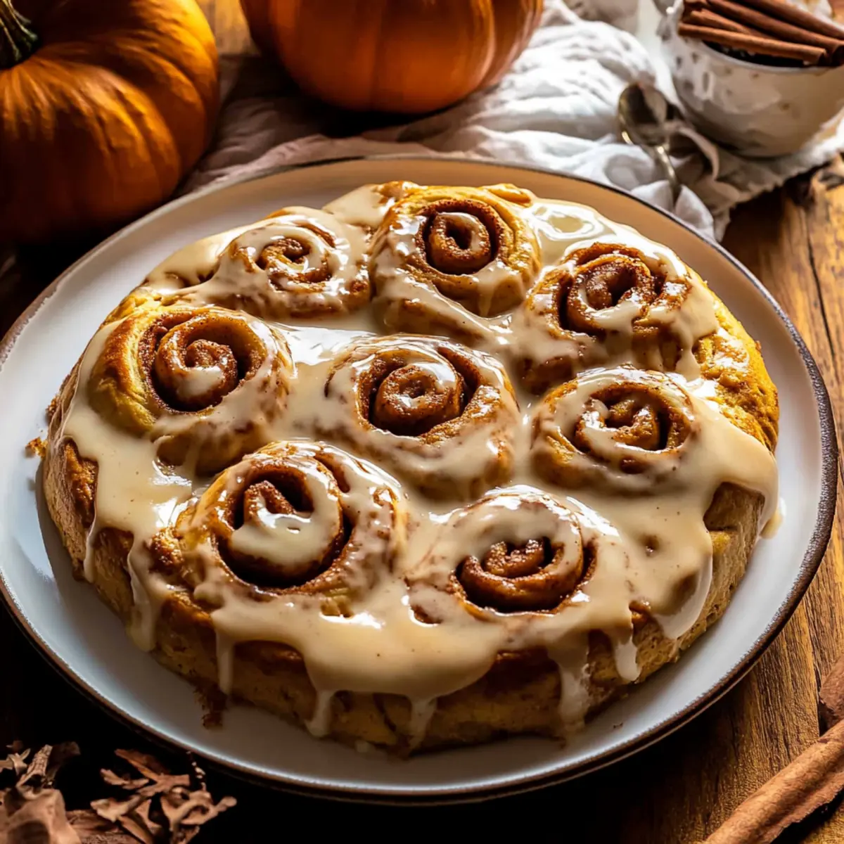 Pumpkin Spice Latte Cinnamon Rolls