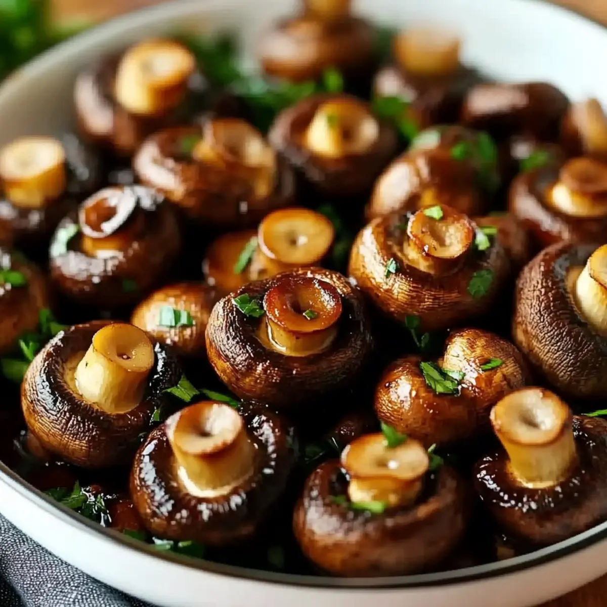 Easy Oven-Roasted Mushrooms with Soy Sauce & Honey