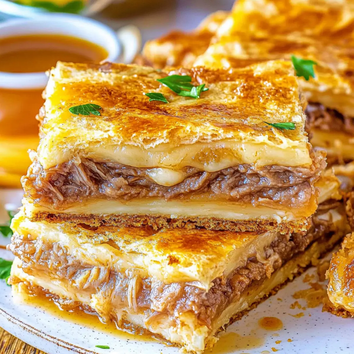 Delicious Alcohol-Free French Dip Squares Recipe for Any Occasion