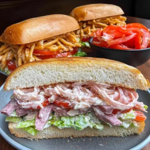 Italian Grinder Salad Sandwich