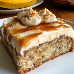 Salted Caramel Banana Cake