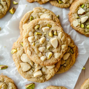 White Chocolate Pistachio Cookies