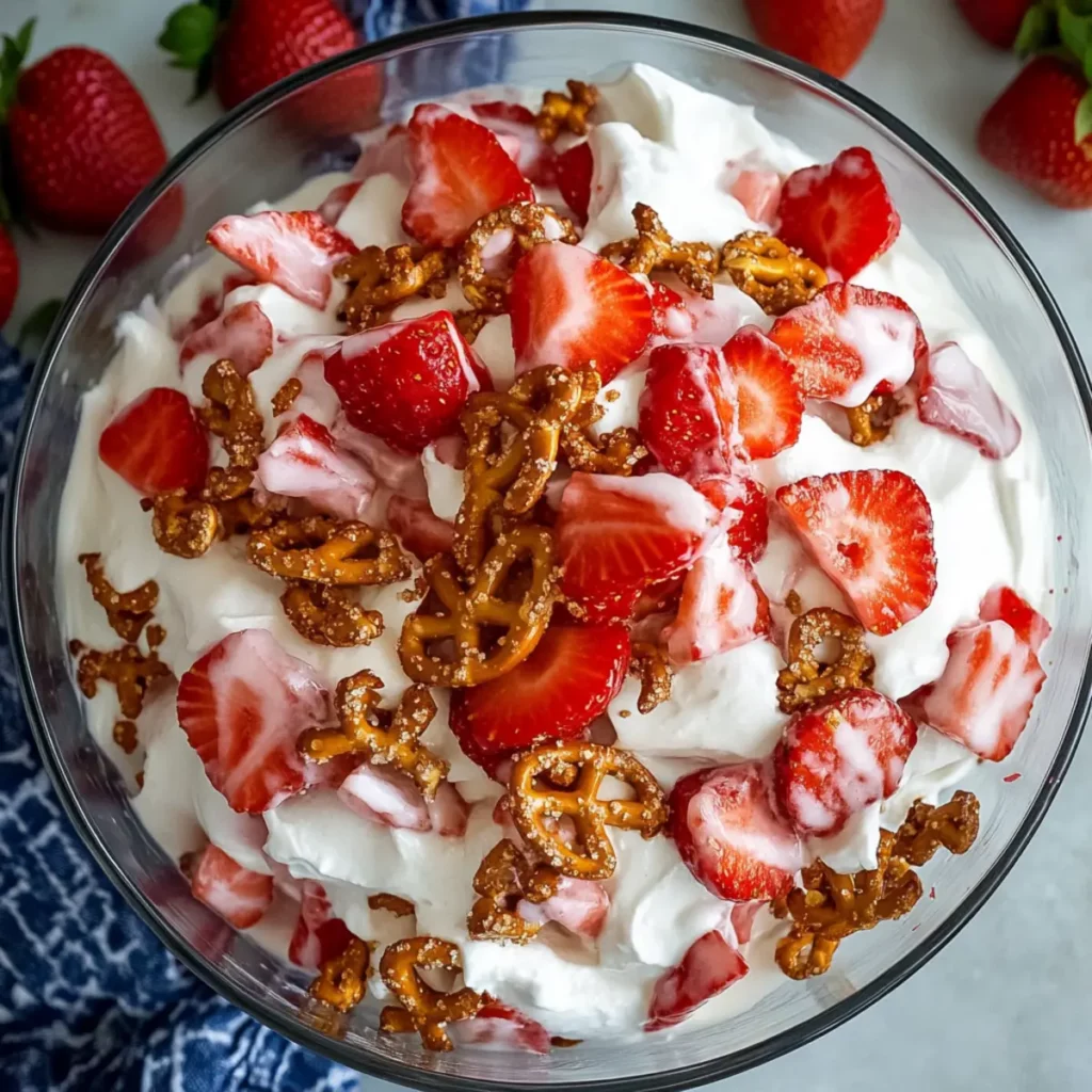 Strawberry Crack Pretzel Salad
