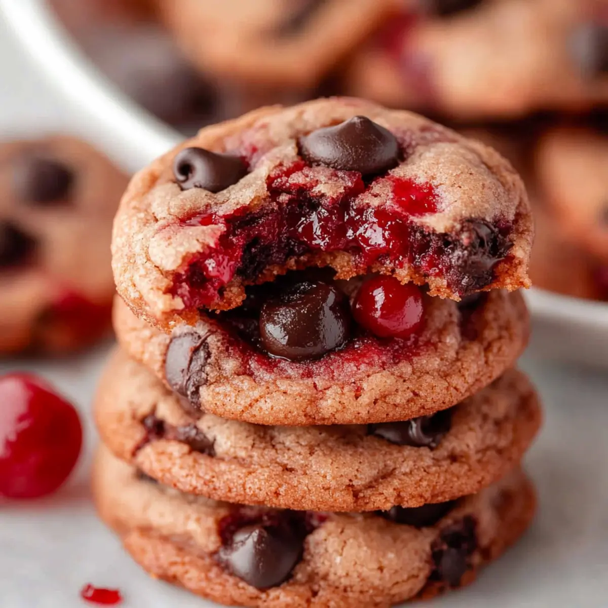 Heavenly Maraschino Cherry Chocolate Chip Cookies Recipe