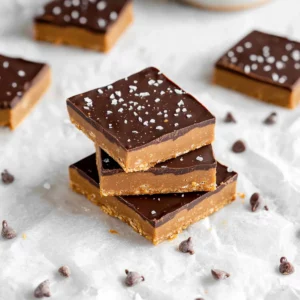 No Bake Chocolate Peanut Butter Protein Bars