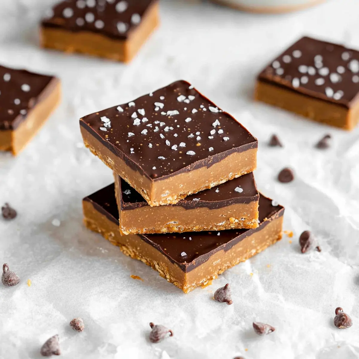 No Bake Chocolate Peanut Butter Protein Bars