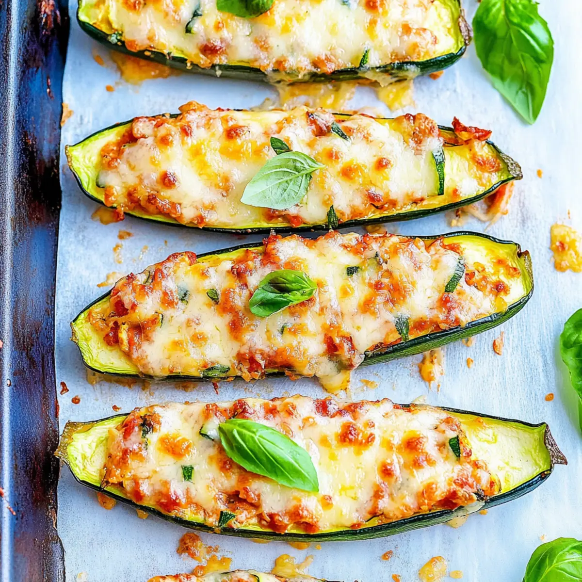 Delicious Cheese Stuffed Zucchini Boats Recipe in 35 Minutes