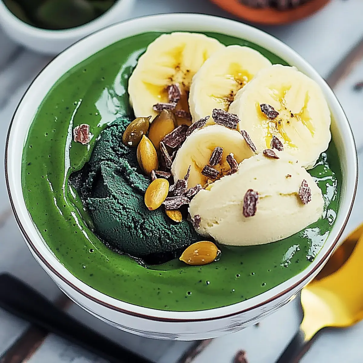 Dive into Healthy Indulgence with Spirulina Banana Nicecream Recipe