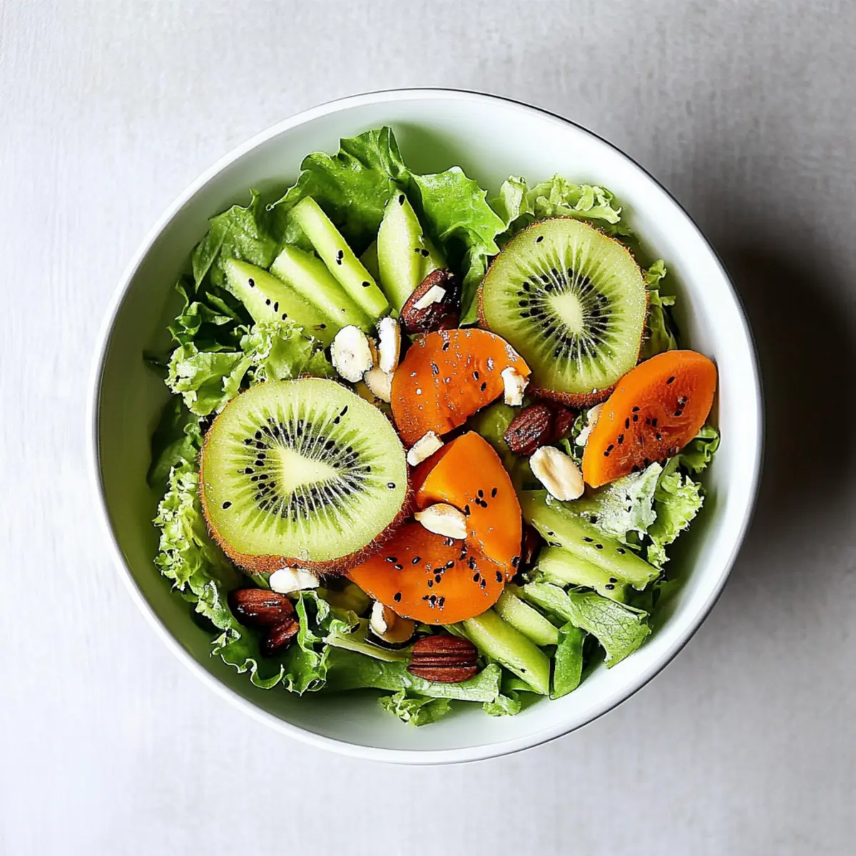 Refreshing Kiwi Salad Bowl for New Year