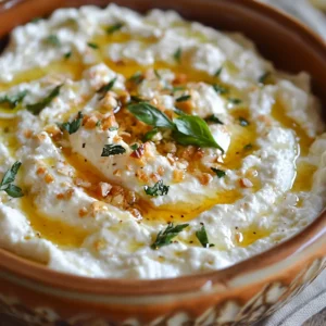 Delicious Ricotta Dip with Hot Honey