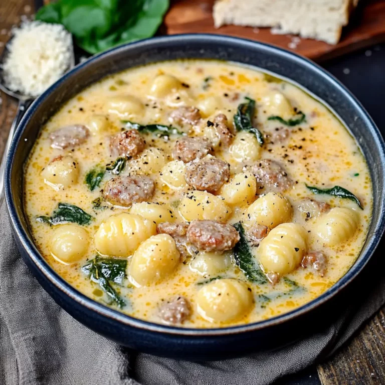Creamy Italian Sausage Gnocchi Soup