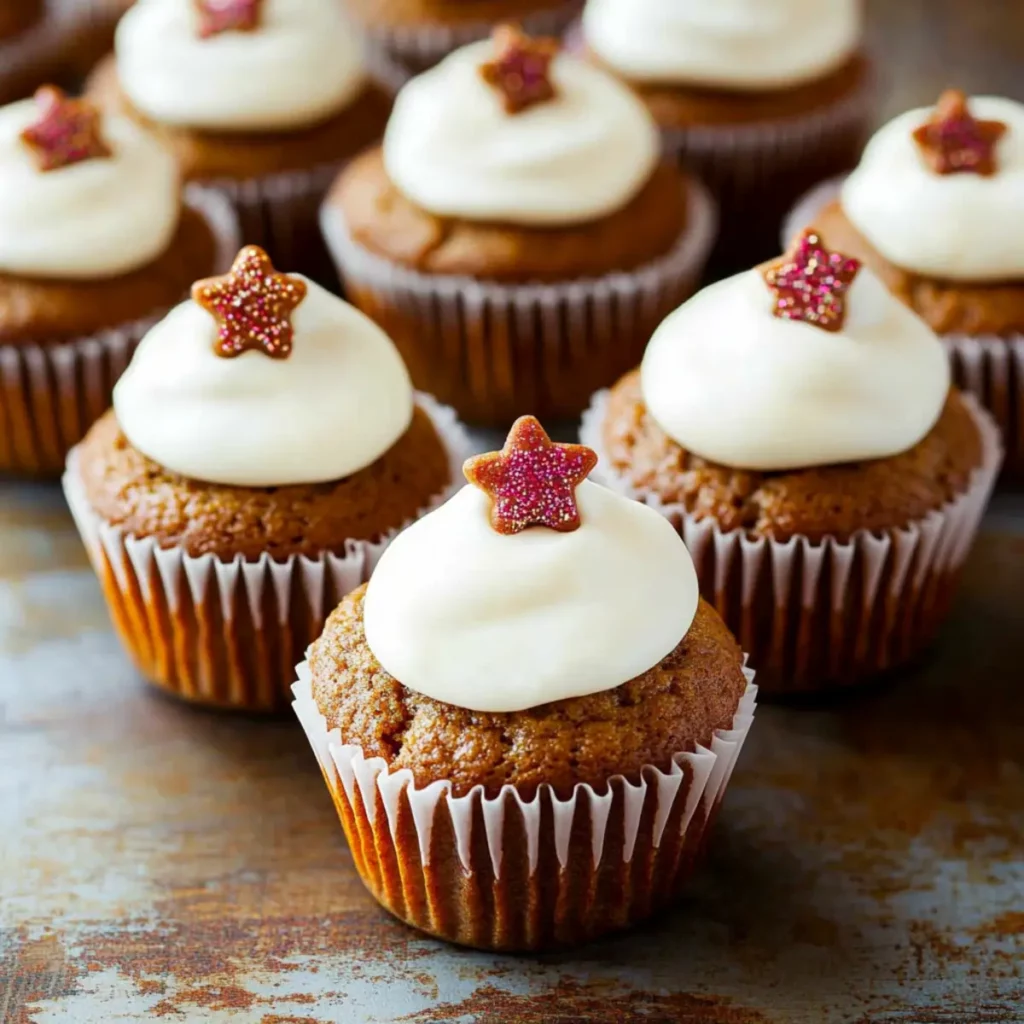 Gingerbread Muffins With Cream Cheese Icing