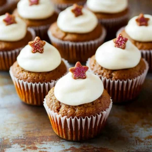 Gingerbread Muffins With Cream Cheese Icing