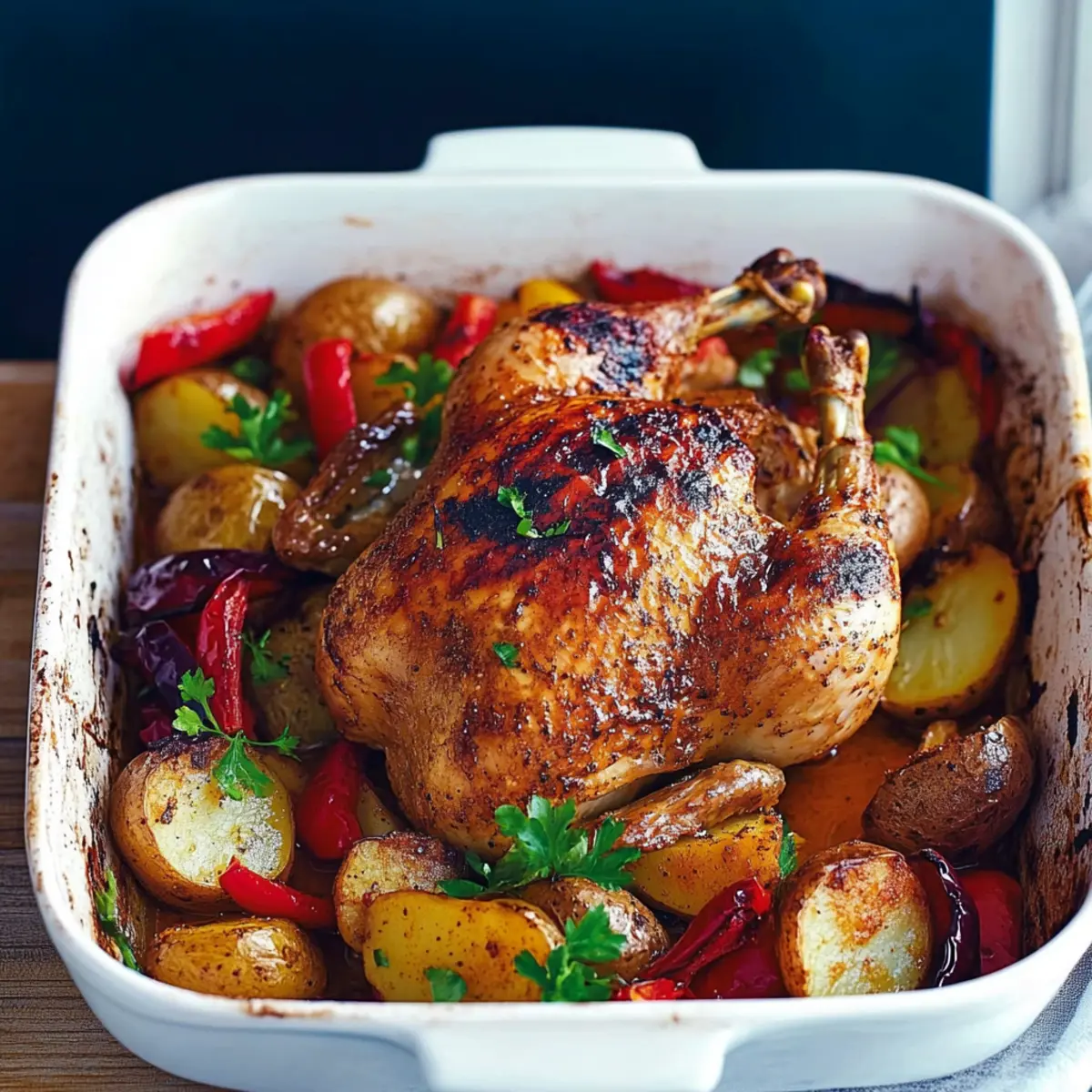 Paprika-Roast Chicken with Potatoes and Peppers Recipe Guide