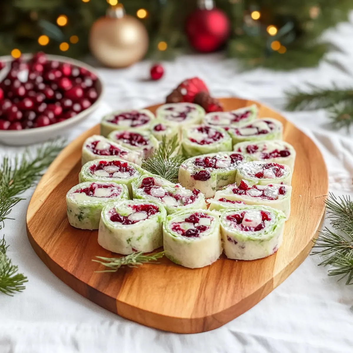 Festive Christmas Cranberry Roll Ups