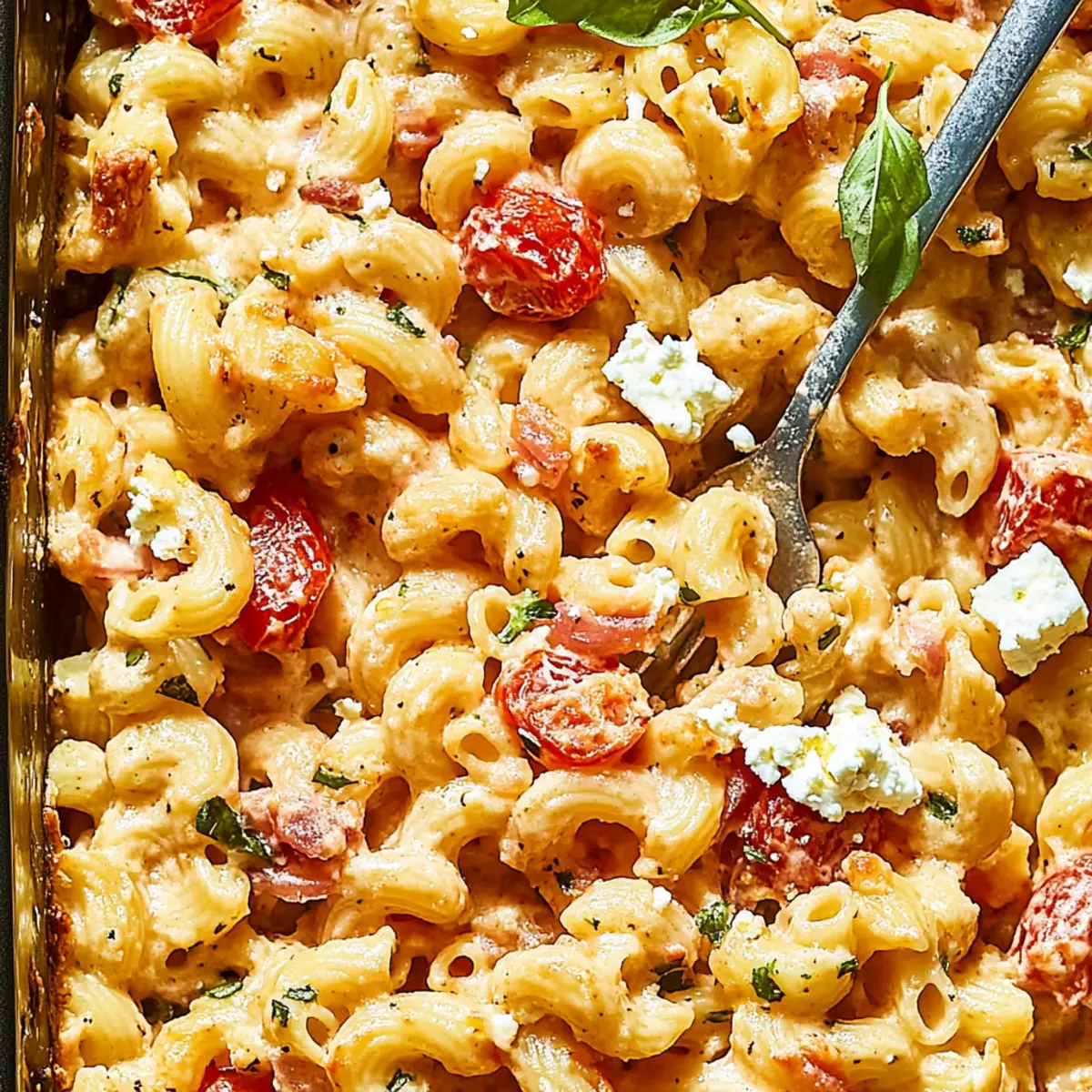 Delicious Baked Feta Pasta Recipe with Bursting Cherry Tomatoes