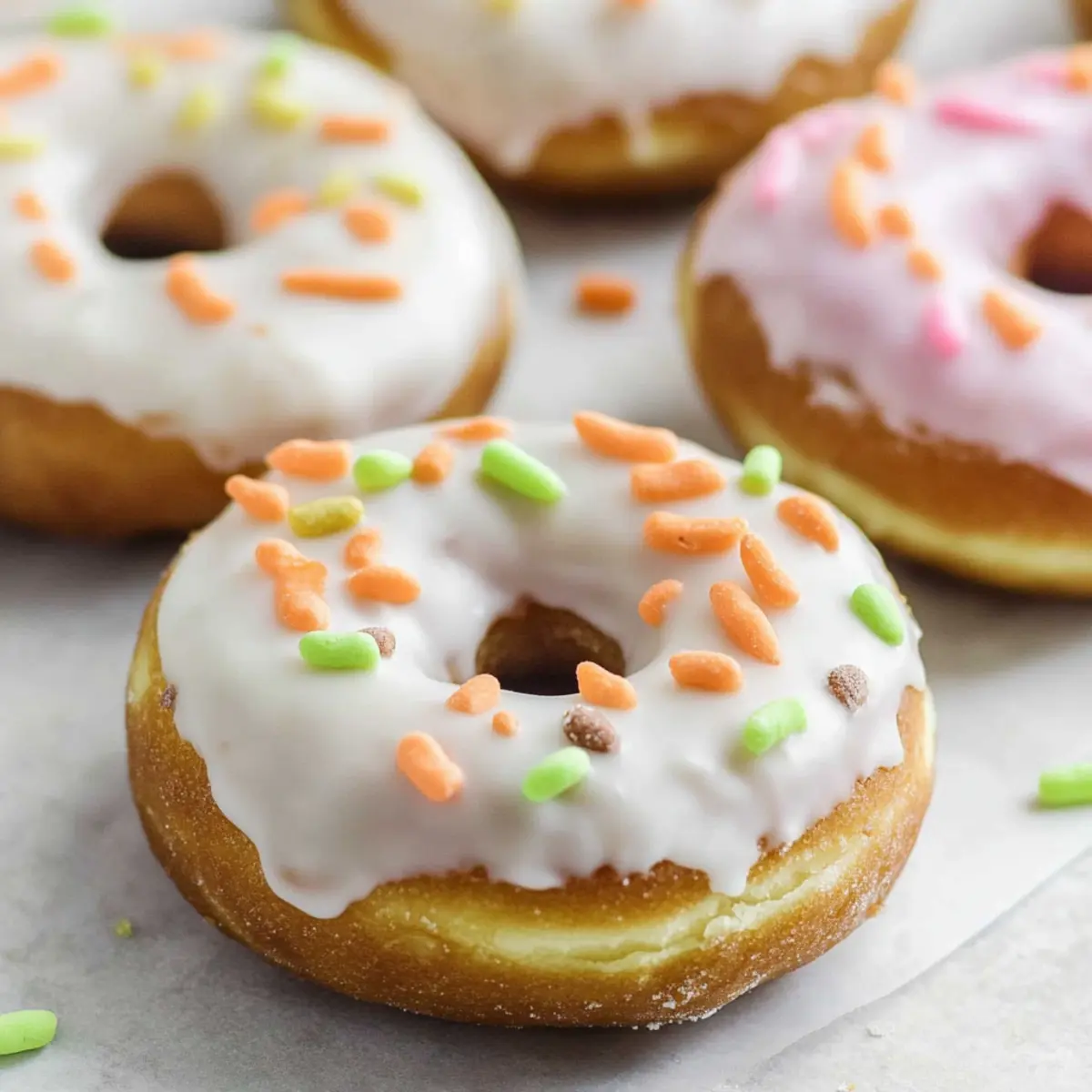 Delicious Easter Doughnuts with Cream Cheese Frosting Recipe