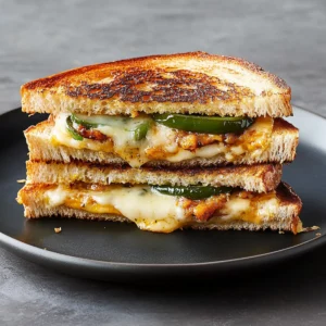 Roasted Jalapeño Popper Grilled Cheese