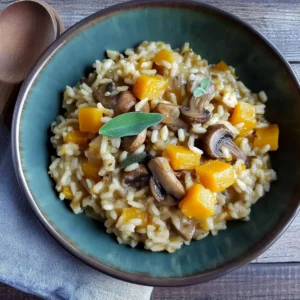 Butternut Squash Mushroom Risotto