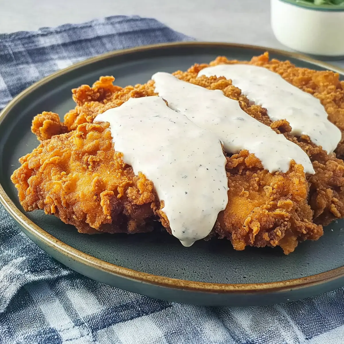 Delicious Chicken-Fried Steak with Creamy Gravy Recipe