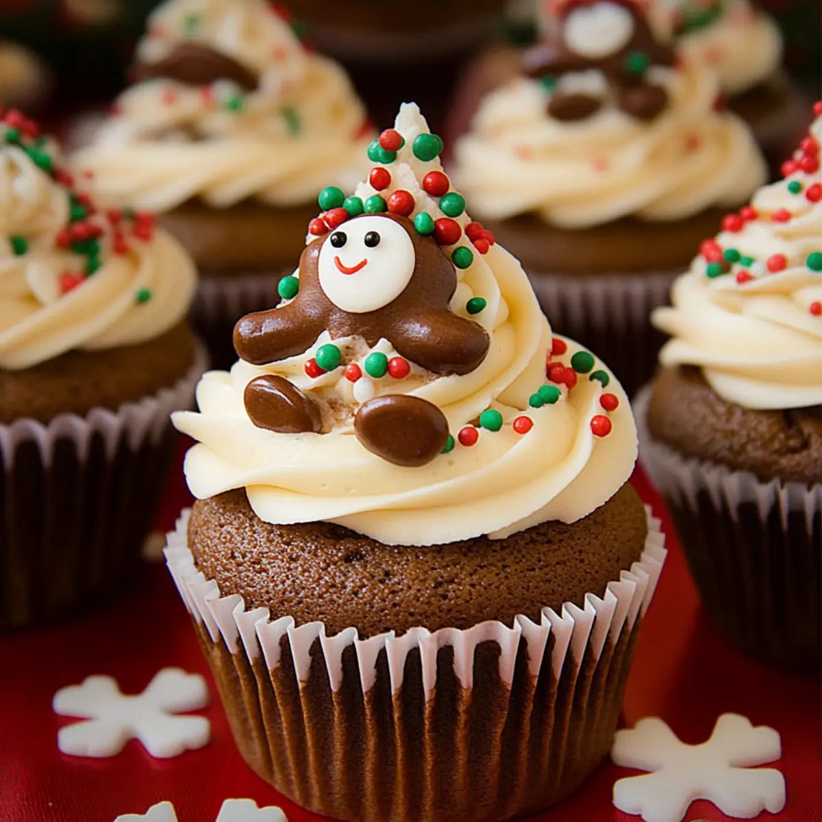 25+ Creative Christmas Cupcakes: Gingerbread Cupcakes Recipe