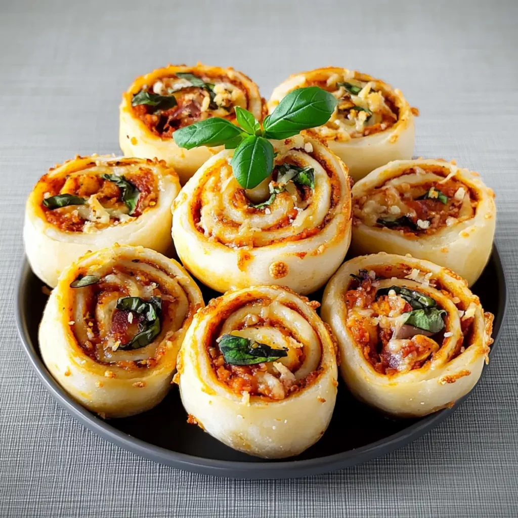 Savory Vegan Pizza Rolls