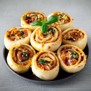 Savory Vegan Pizza Rolls