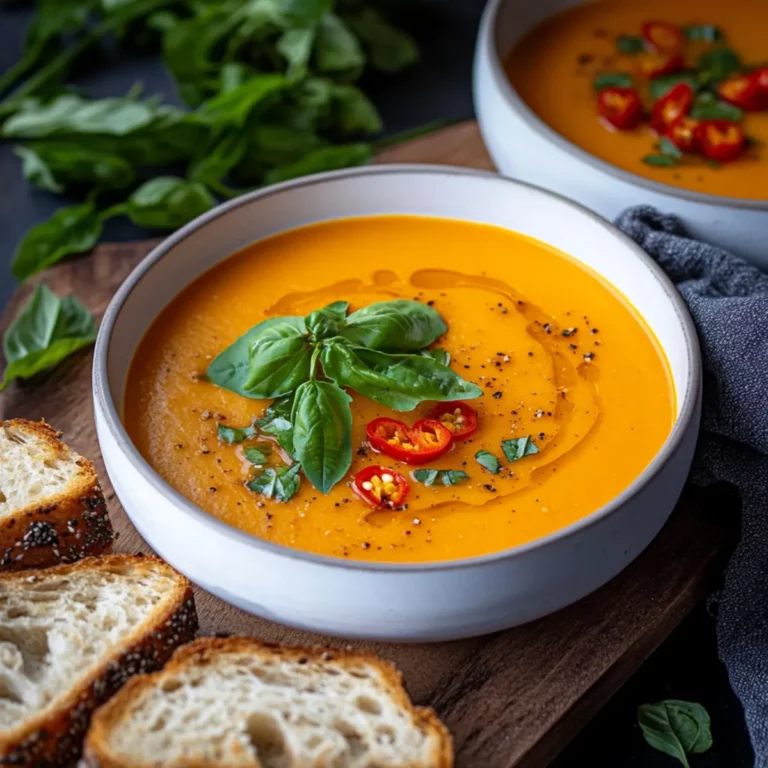 Butternut Squash and Red Pepper Soup