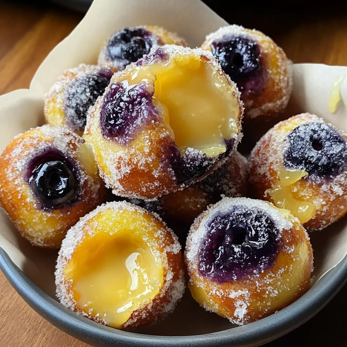 Delicious Blueberry Lemon Curd Donut Holes Recipe to Try