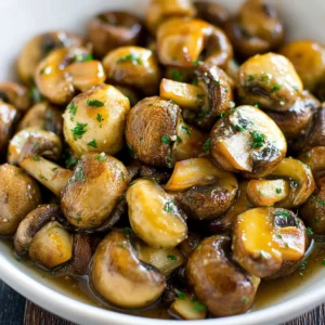 Sizzling Garlic Butter Mushrooms