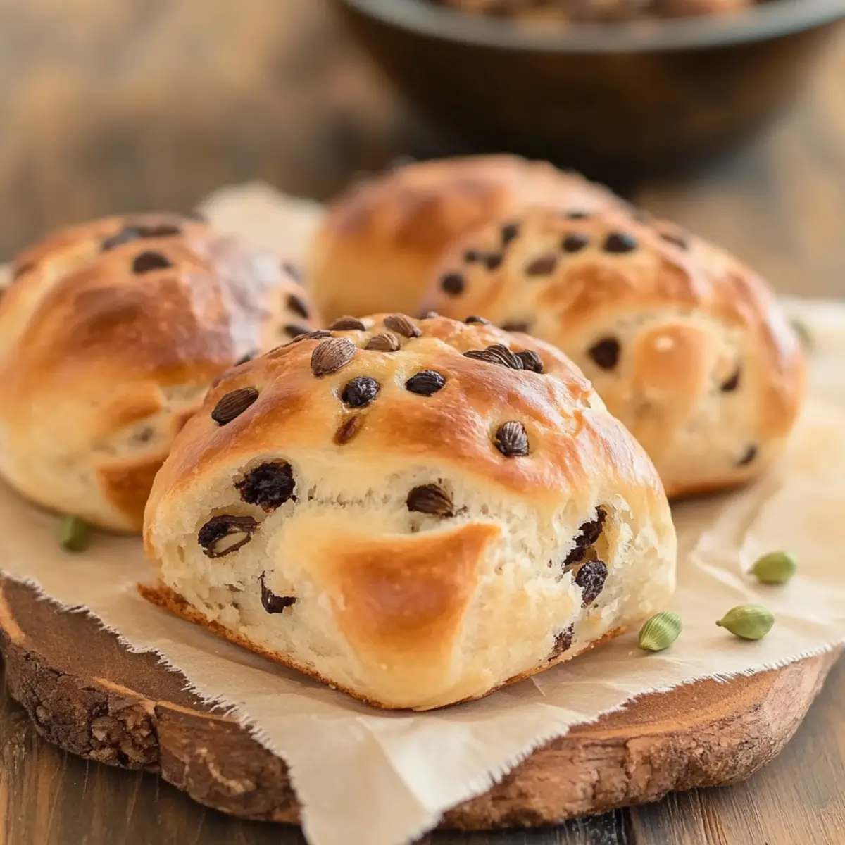 Delicious Norwegian Cardamom Rolls With Chocolate Chips Recipe