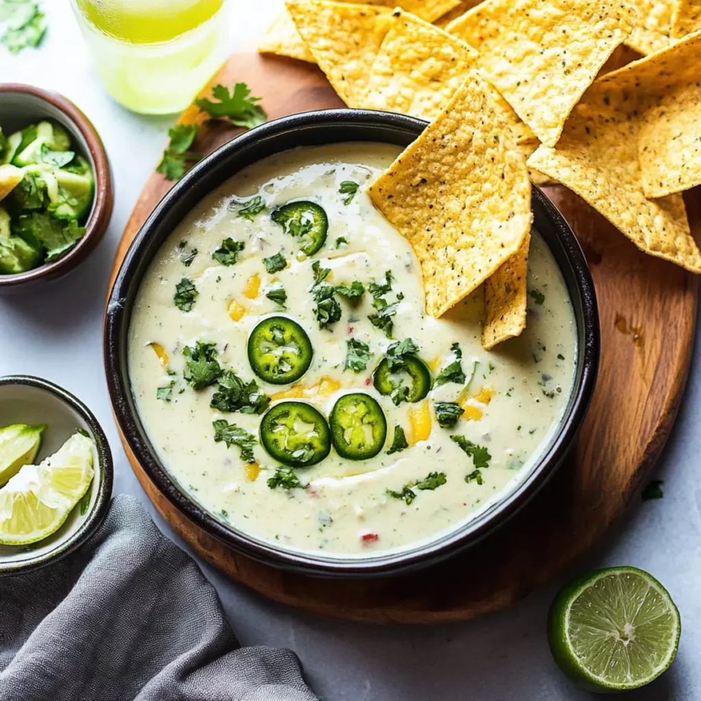 Salsa Verde Queso Dip