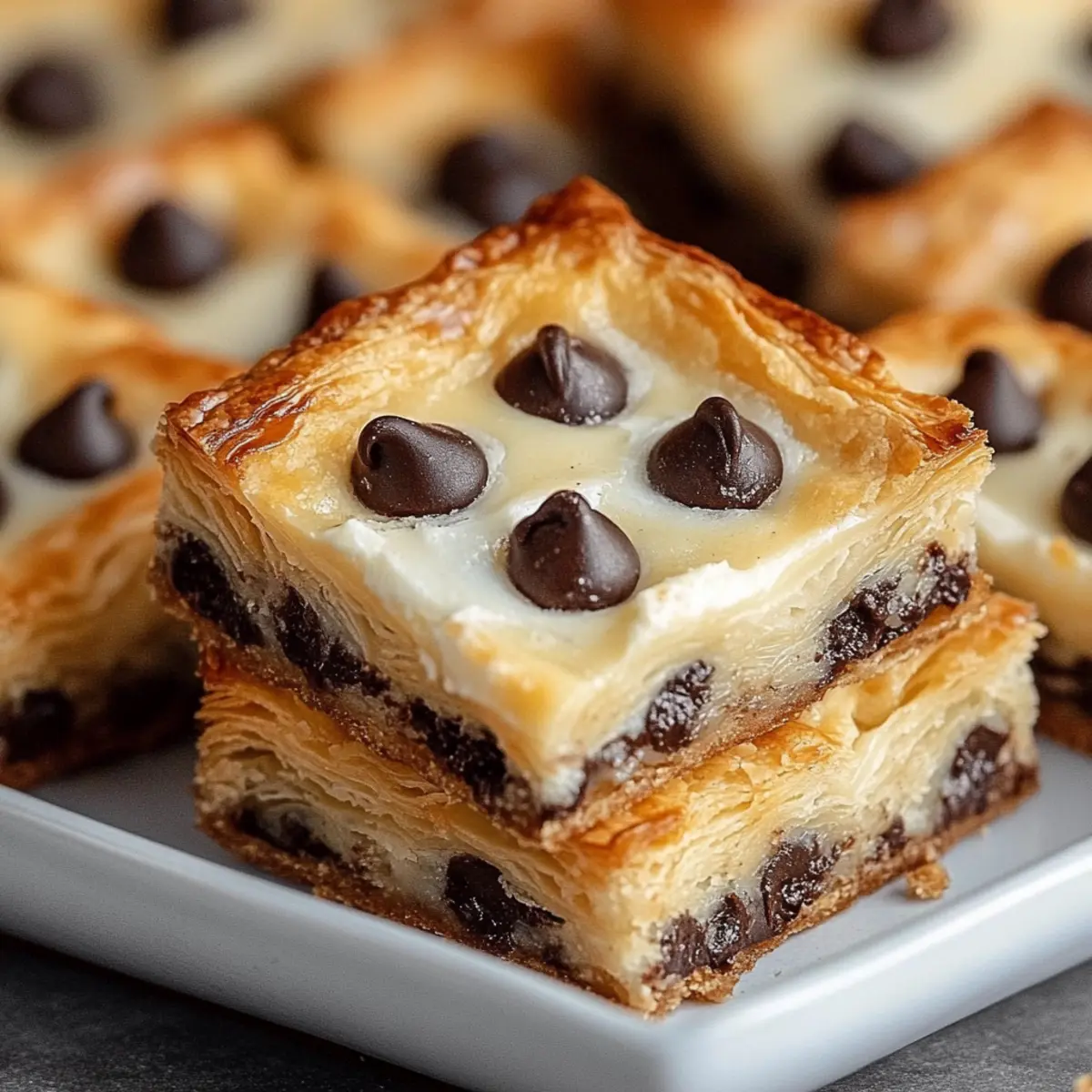 Ricotta Chocolate Chip Pastry Squares
