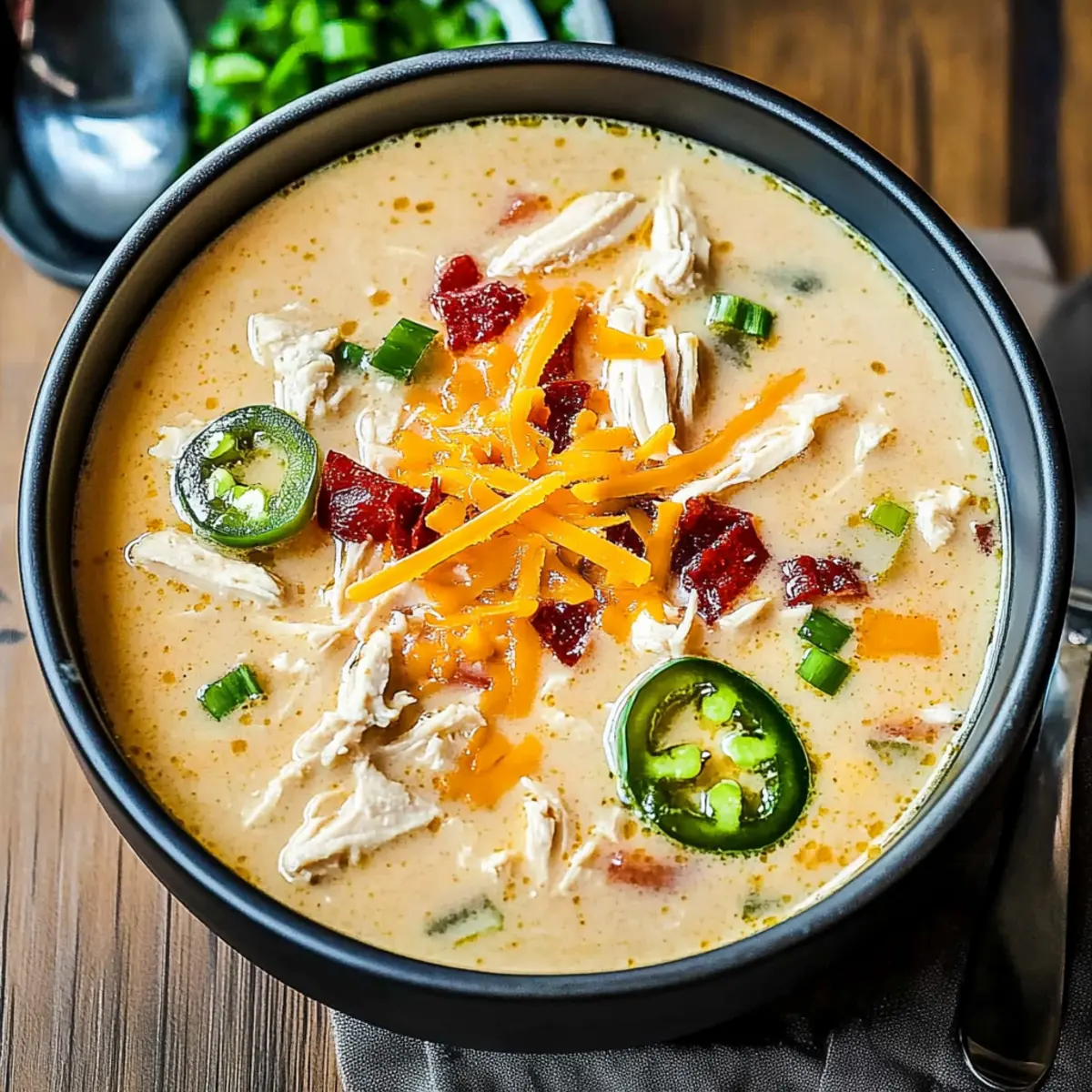 Spicy Jalapeño Popper Chicken Soup Recipe