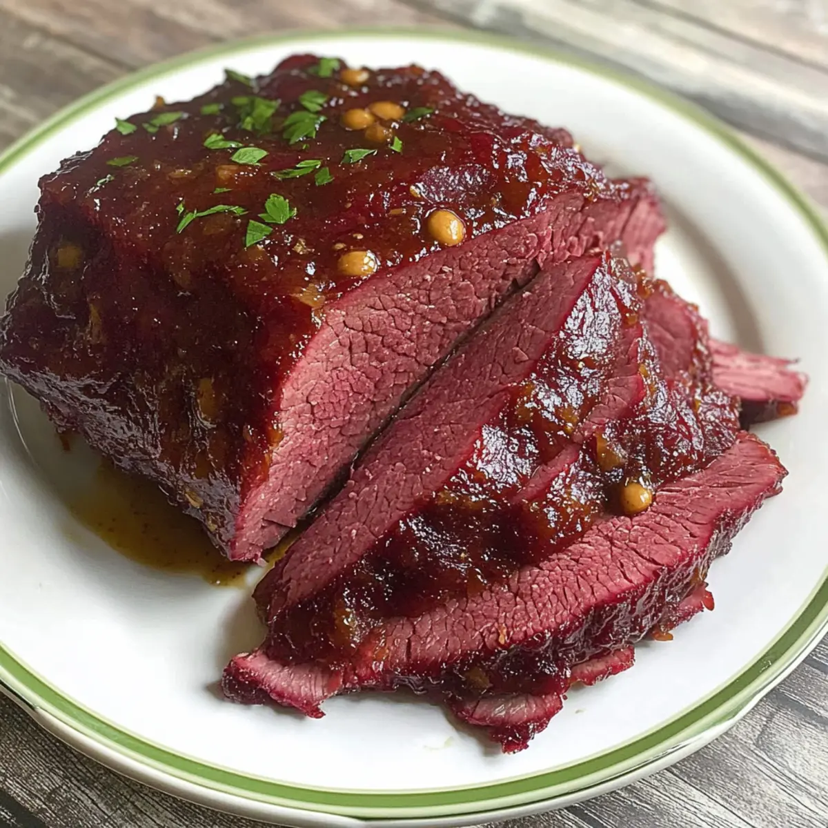 Brown Sugar & Mustard Glazed Corned Beef
