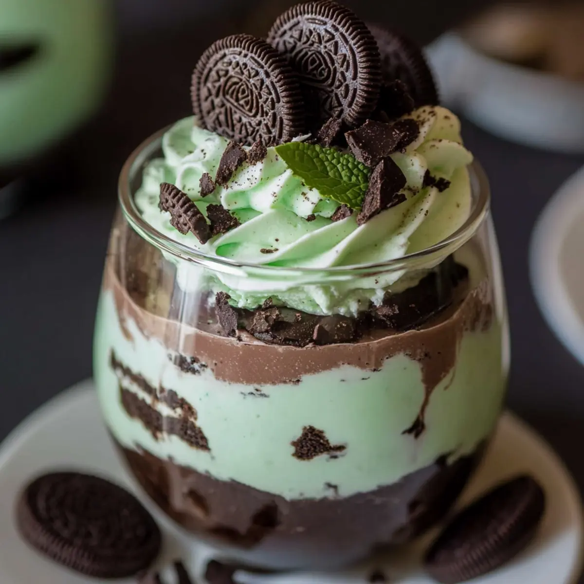 Mint Oreo Parfaits