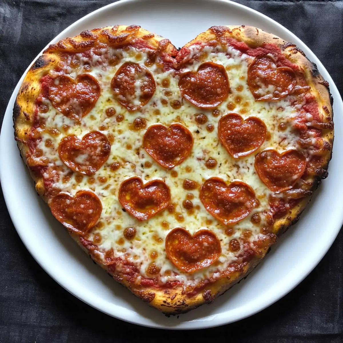 Heart-Shaped Pizza