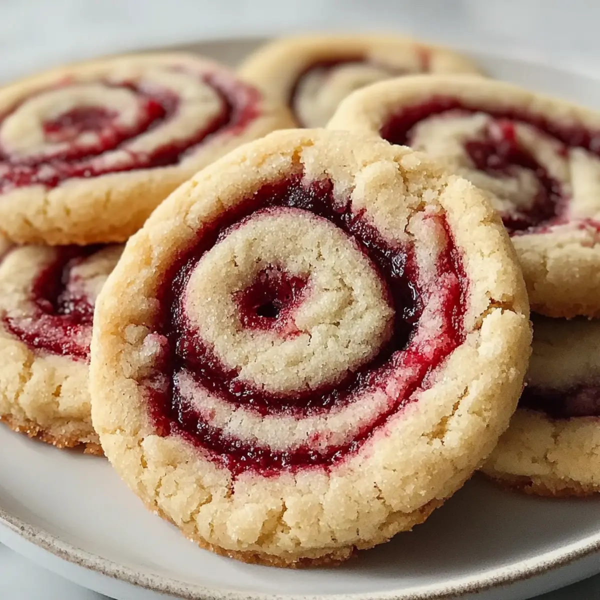 Raspberry Swirl Cookies