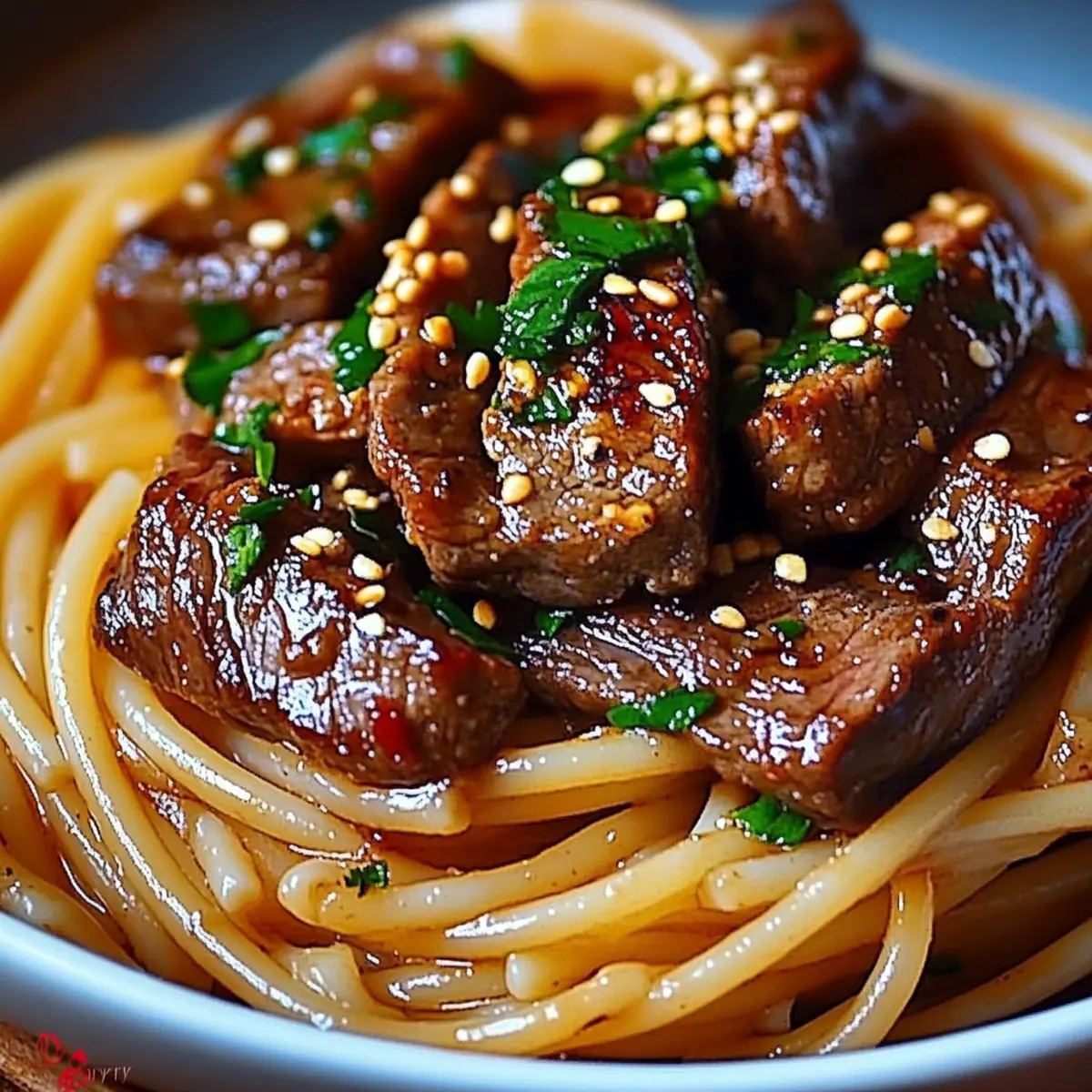Sweet and Spicy Garlic Steak Pasta Recipe Ready in 35 Minutes