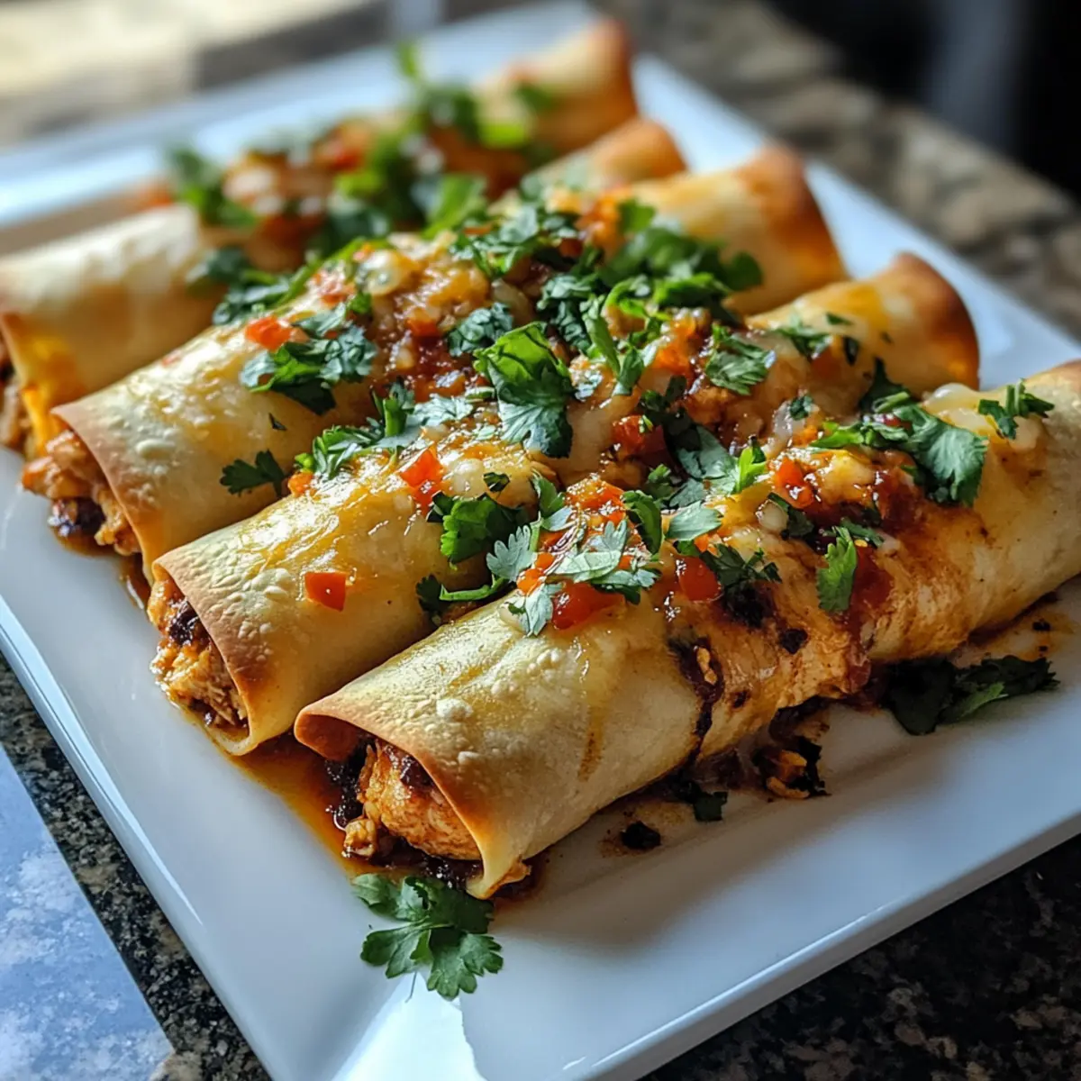 Spicy Hatch Chili Chicken Taquito Rolls You'll Crave