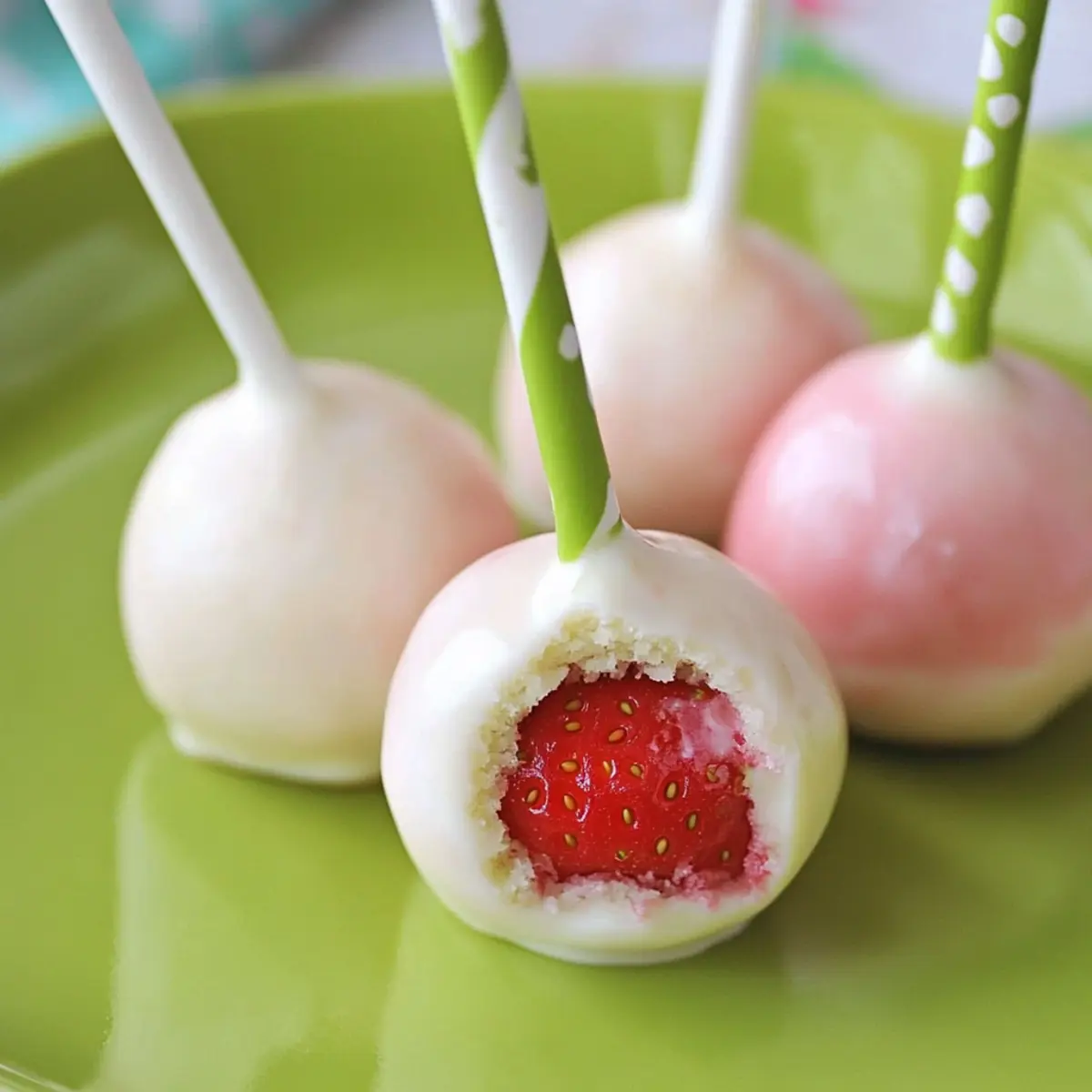 Strawberry Shortcake Cake Pops