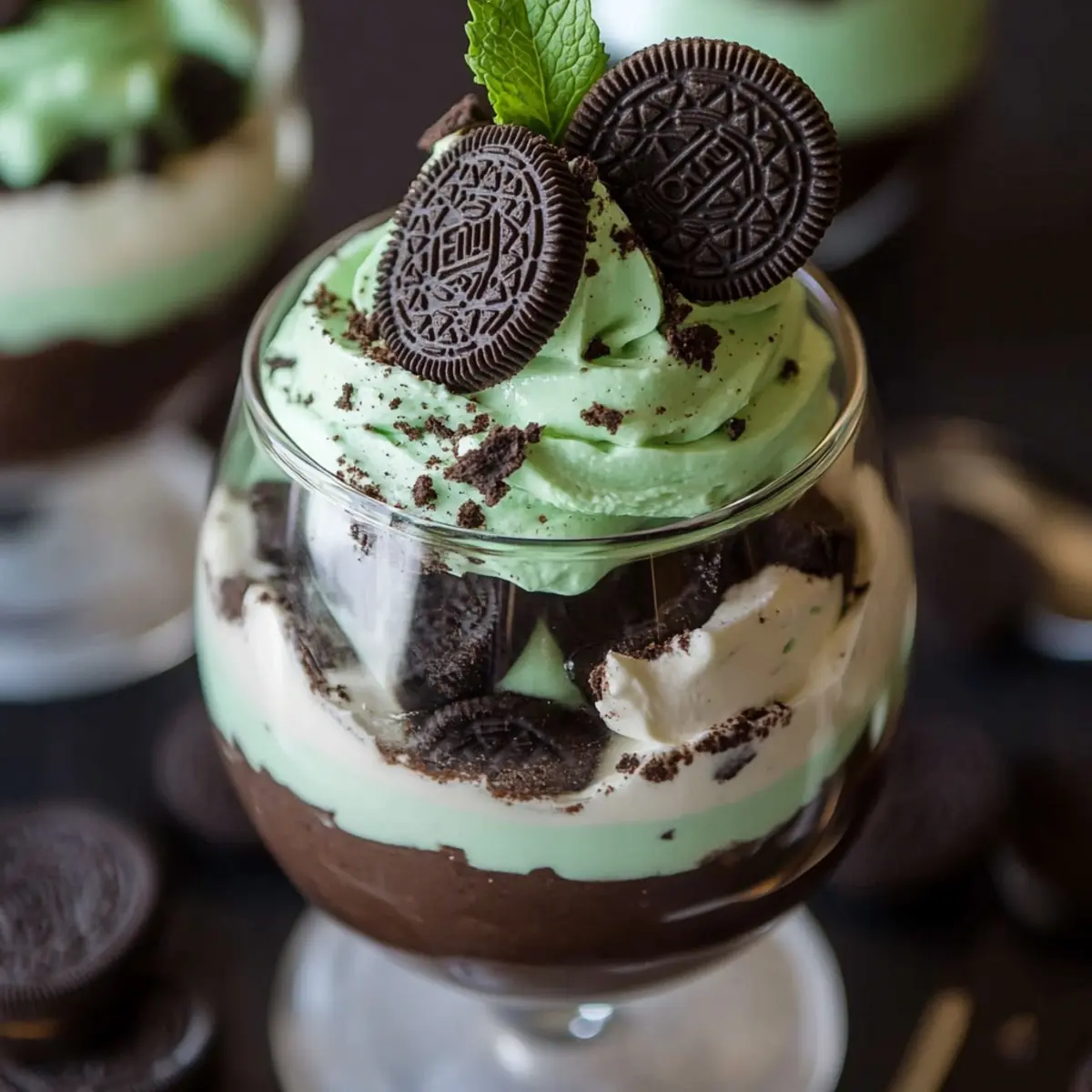 Mint Oreo Parfaits