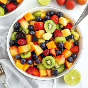 Rainbow Fruit Salad Twist