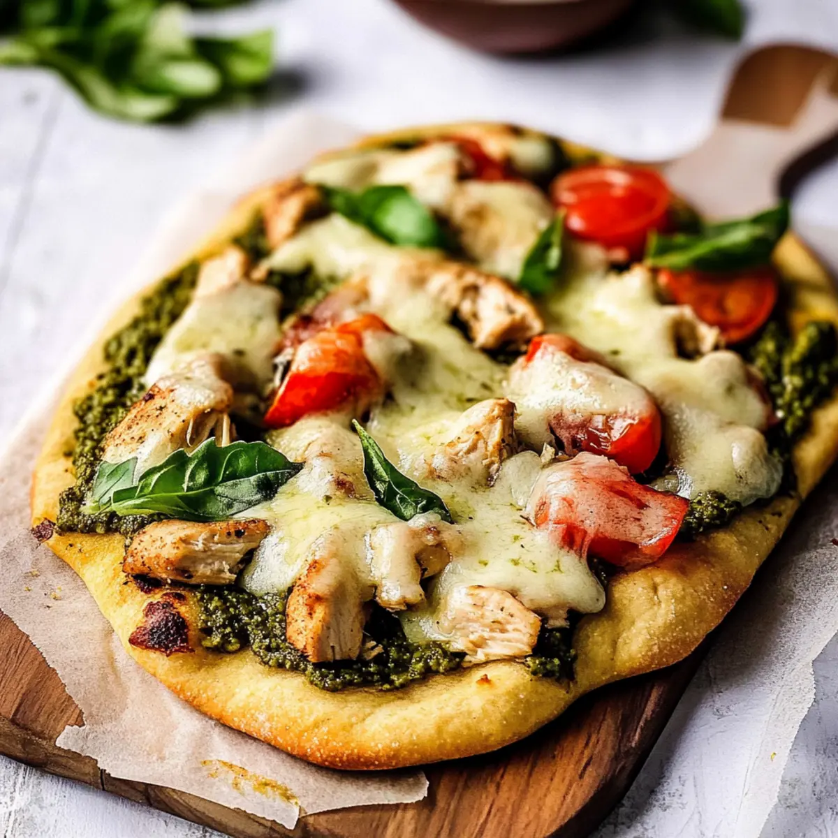 Delicious Pesto Chicken Flatbread Recipe in 30 Minutes