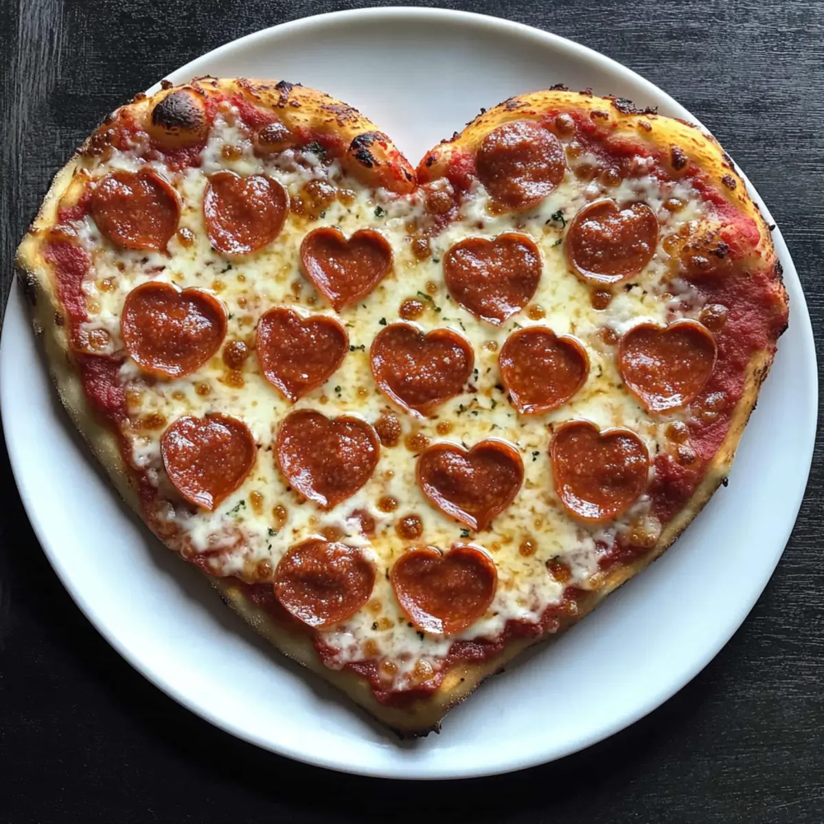 Heart-Shaped Pizza