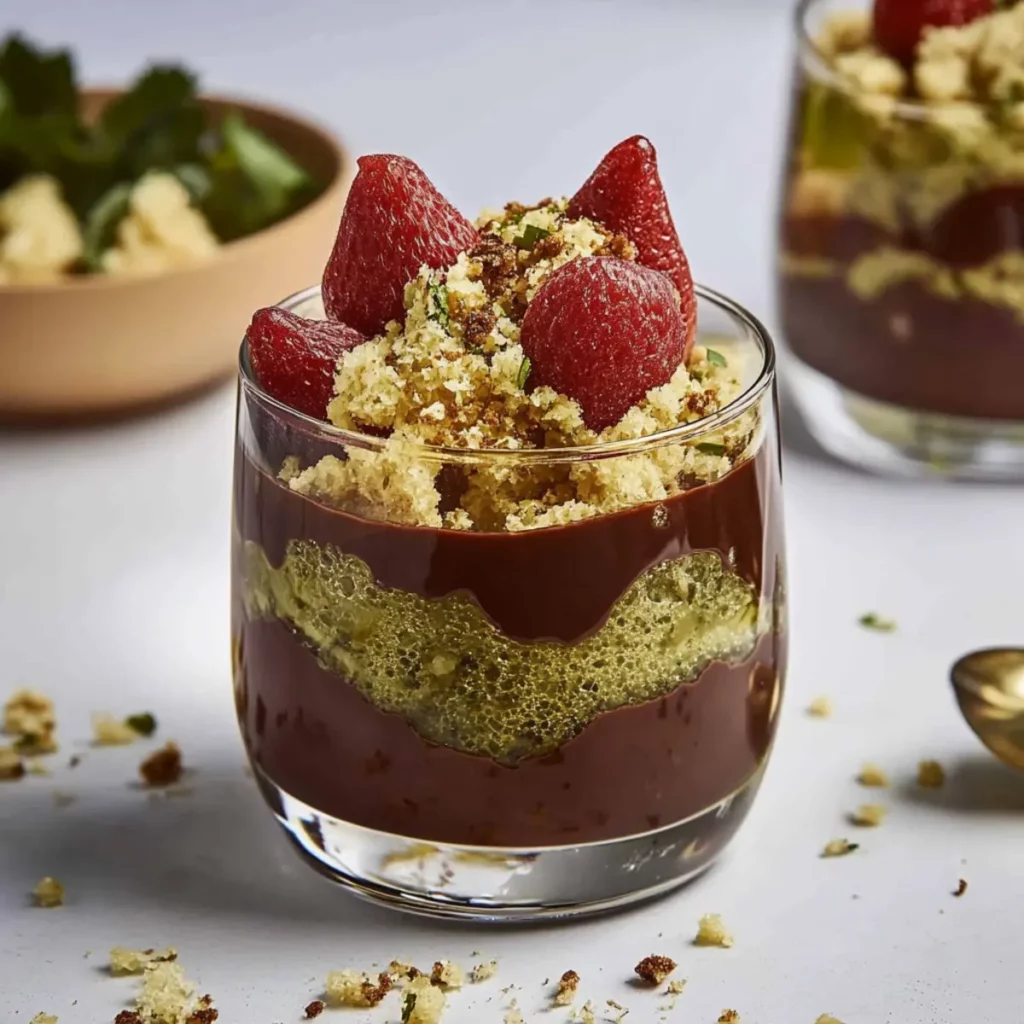 Dubai-Style Chocolate Dessert in a Glass