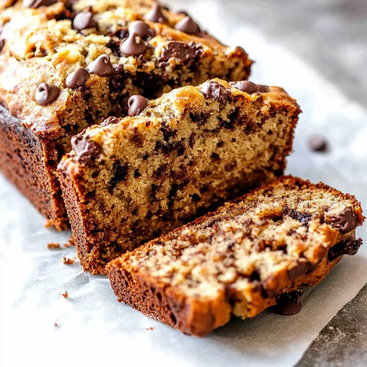 Moist Chocolate Chip Banana Bread