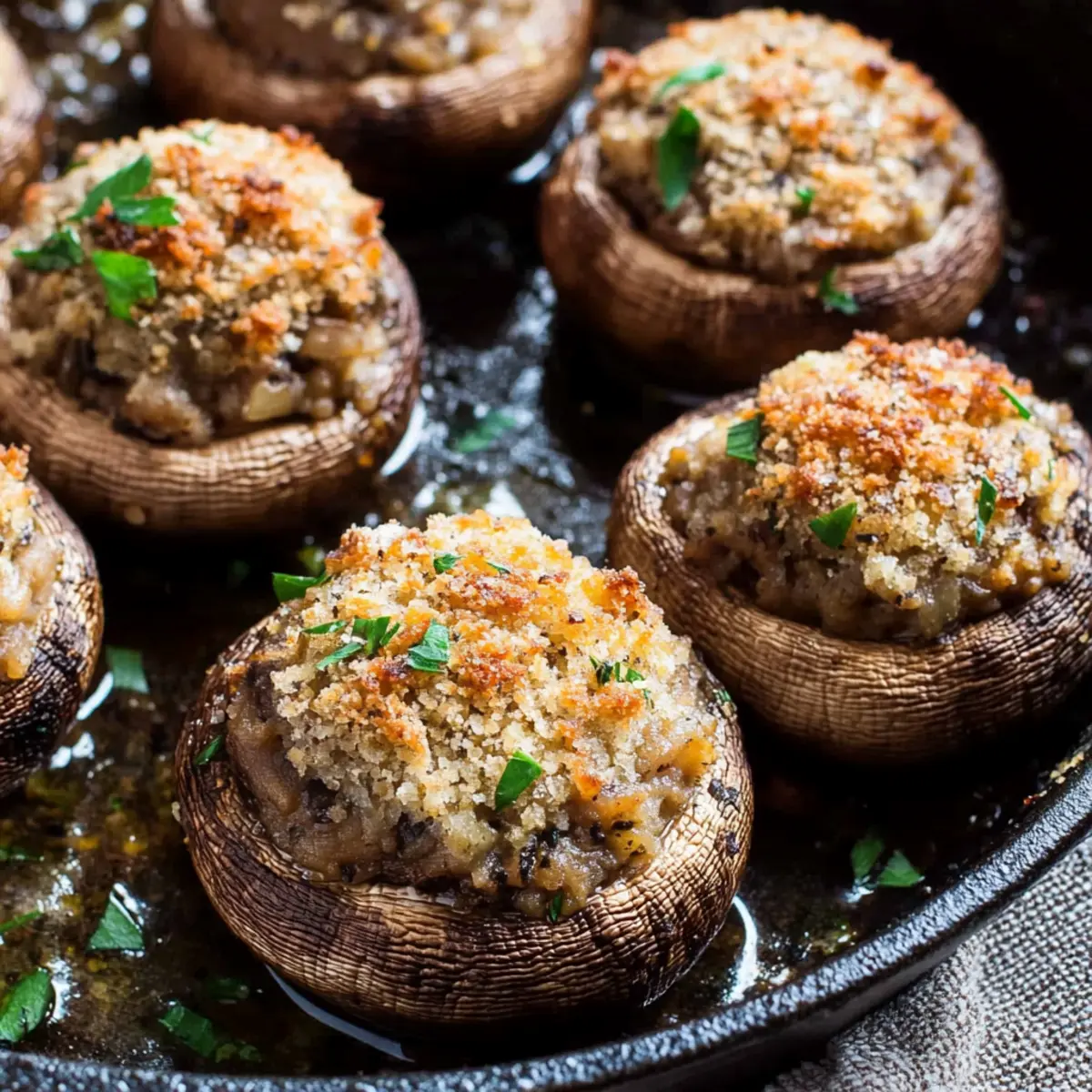 Easy Stuffed Mushrooms Recipe Ready in Just 26 Minutes